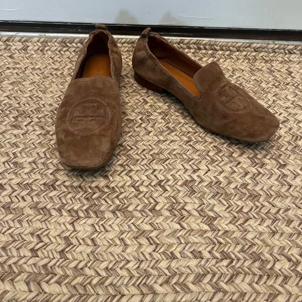 Tory Burch suede loafers. New like condition size 6.5